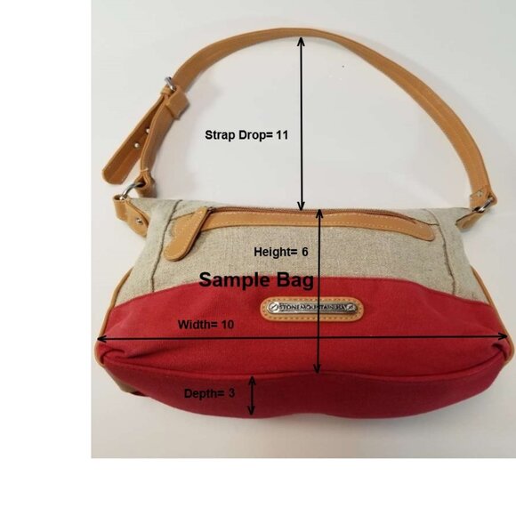 Stone Mountain Pink Leather Crossbody Purse Shoulder Bag 11094 - Picture 2 of 7